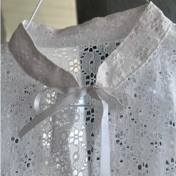 Vintage handmade lace half sleeve bolero size small - Picture 2 of 4